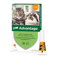 Advantage pro malé kočky a králíky 40mg 1x0,4ml