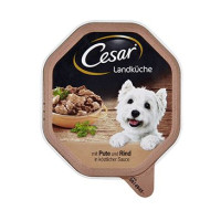 Cesar vanička krůtí a hovězí ve šťávě 150g