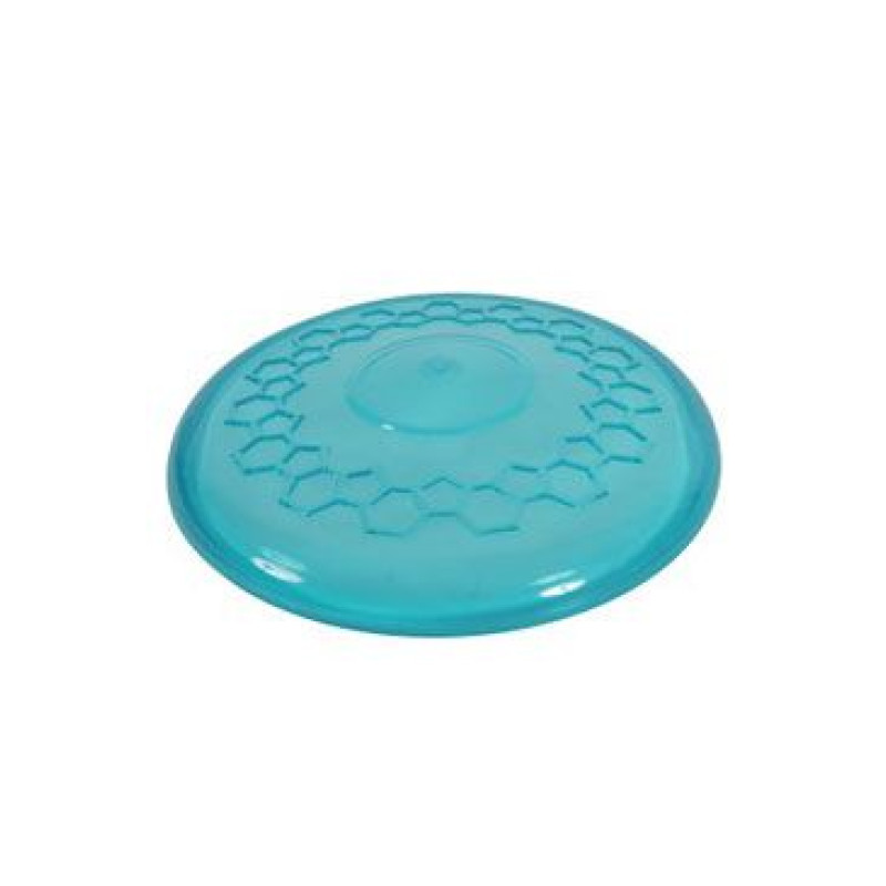 Hračka pes FRISBEE TPR POP 23cm tyrkysová Zolux