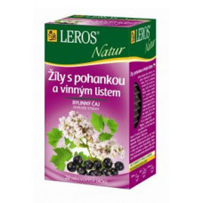 Čaj Leros Natur Žíly s pohankou a vinným list. 20x2g