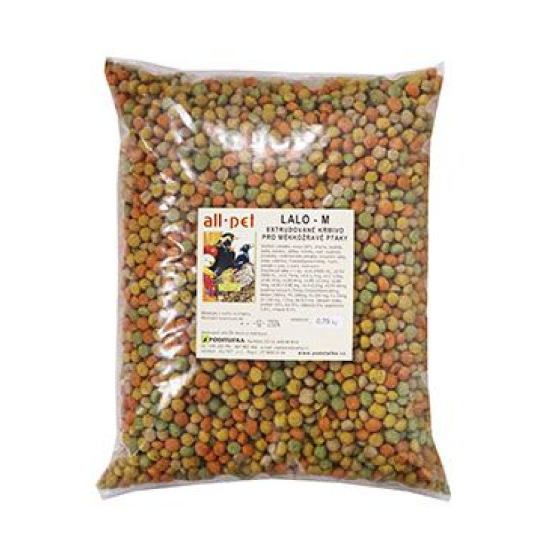 Krmivo pro Ptáky All LALLO-M extrudované 0,75kg