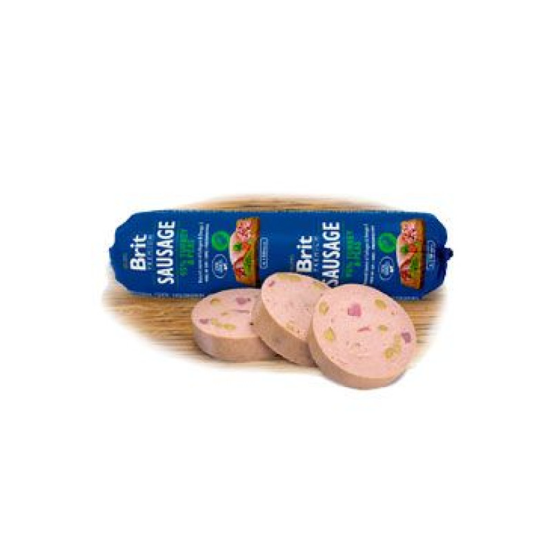 Brit Sausage Turkey&Pea 800g