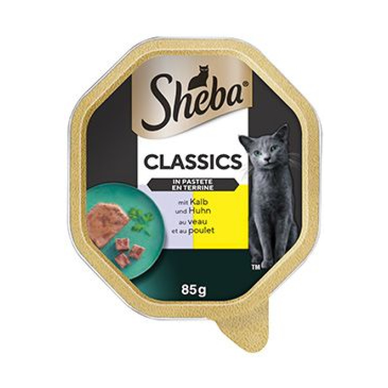 Sheba vanička Classics s telecím a kuřecím 85g