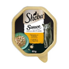 Sheba vanička Sauce Collection s krůtím a zeleninou85g
