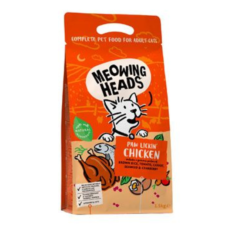 MEOWING HEADS Paw Lickin’ Chicken 1,5kg