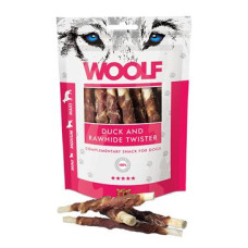 WOOLF Classic poch. Duck and Rawhide Twister 100g