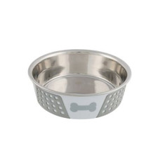 Miska nerez se silikon pláštěm 1,4l 21cm bílá/šedá TR