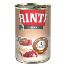 Rinti Dog Sensible konzerva jehně+rýže 400g