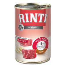 Rinti Dog Sensible konzerva hovězí+rýže 400g