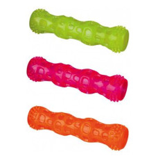 Hračka pes Tyč házecí se zvukem guma TPR 18cm TR