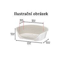 Pelech plast SIESTA DLX 12 modrý 111x80,5x33cm FP