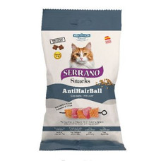 Serrano Snack for Cat-Salmon&Tuna-AntiHairball 50g
