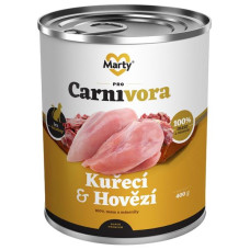 MARTY konz. pro kočky ProCarnivora-kuře+hovězí 400g