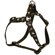 Postroj nylon Tlapky 1x26-38 černý BAFPET