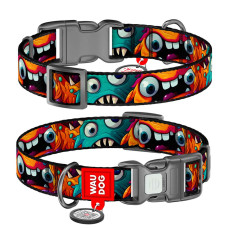 WAUDOG obojek nylon Příšerky QR   (S/25-35cm/1,5cm)