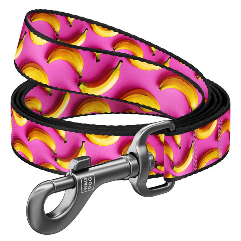 WAUDOG vodítko nylon Banány   (S/122cm/1,5cm) 