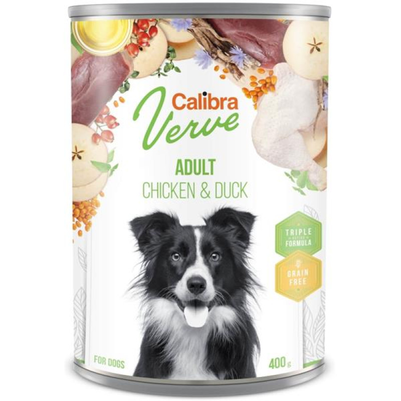 Calibra Dog Verve konz. GF Adult Chicken & Duck 400 g