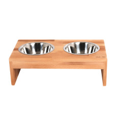 MA-NU Dřevěný stojan s miskami Empty  M