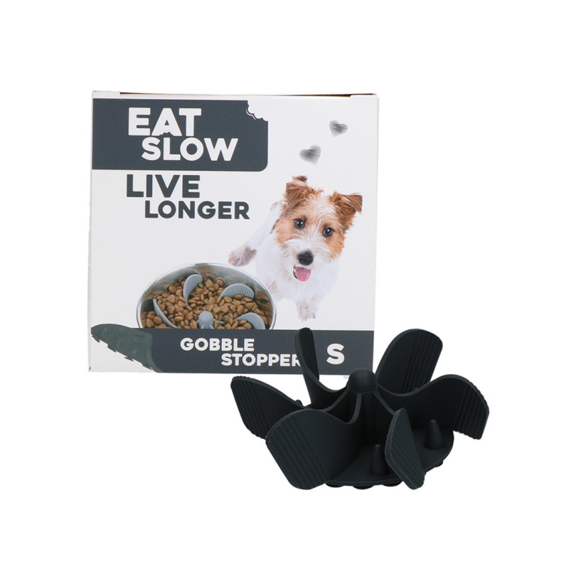 Eat Slow Live Longer zpomalovací Spirála do misky šedá   S