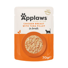 Applaws kapsička Cat Kuřecí prsa s tuňákem 70g