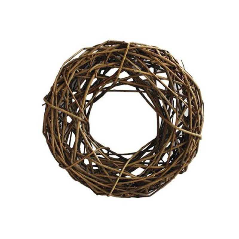 Hračka hlod. přírodní proutí pletený věnec NatureFirst 24x7cm