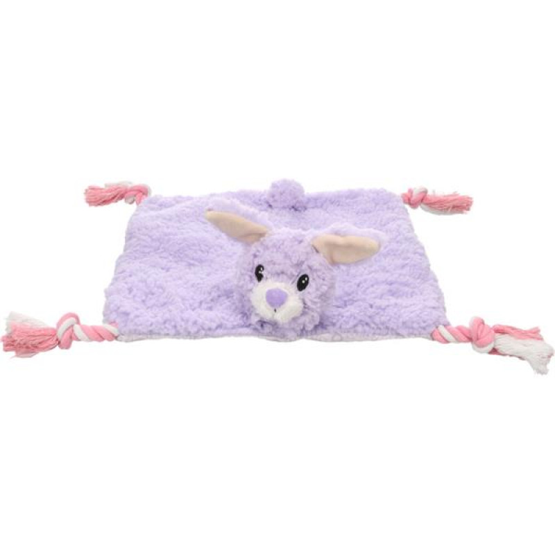 Hračka textil Kokko králík 40x40 fialové Flamingo