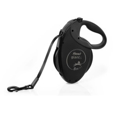 Flexi Giant Black Edition L pásek 8 m černé do 50 kg