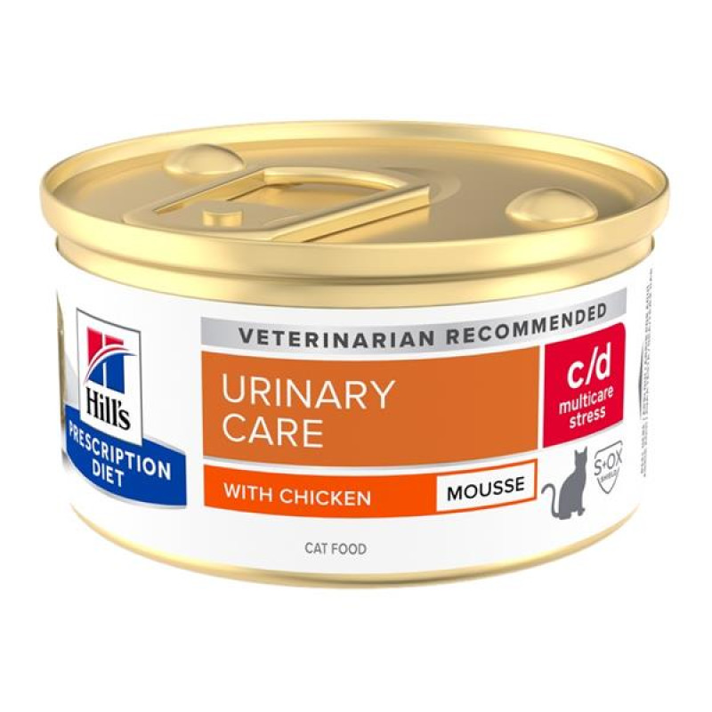 Hill's Prescription Diet Feline c/d Multicare Stress Mousse pěna kuře 85 g