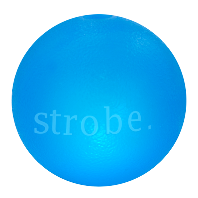 Orbee-Tuff Ball Strobe blikající 7,5cm modrý