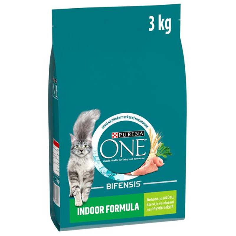 Purina ONE Bifensis Indoor s krůtou a celozr.obilovinami 3 kg