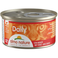 Almo Nature Daily Menu cat konz. kousky-hovězí 85g