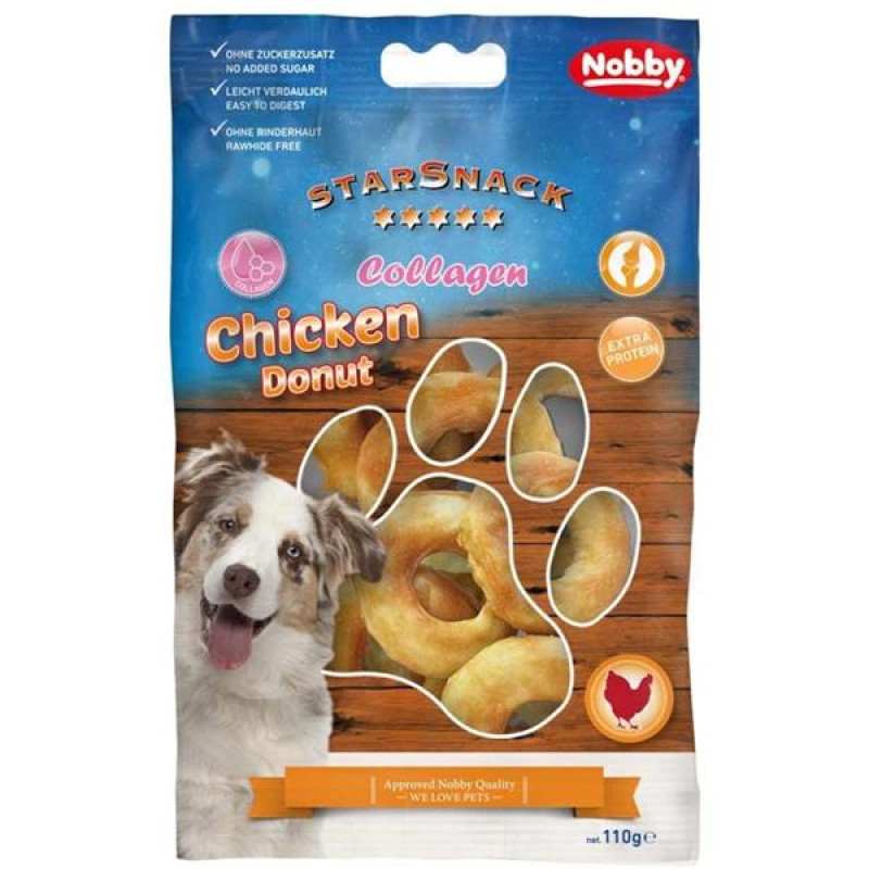 Nobby - StarSnack Barbecue Chicken Donut Collagen 110 g 
