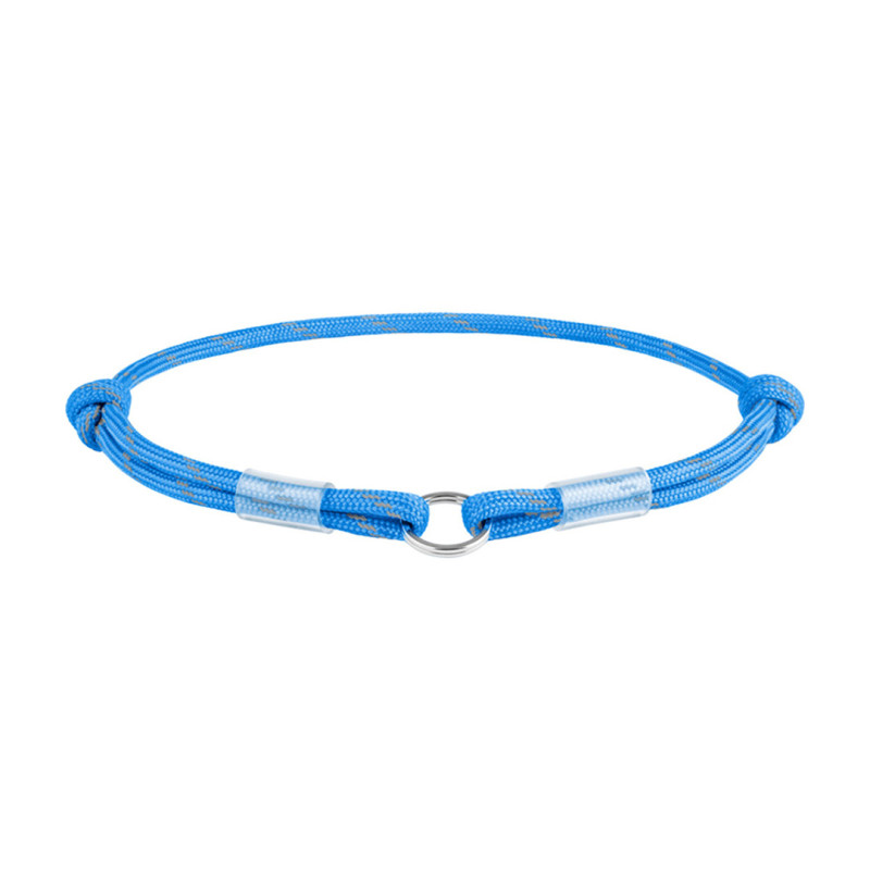 WAUDOG obojek Paracord na QR známku modrý (42-76cm/4mm)