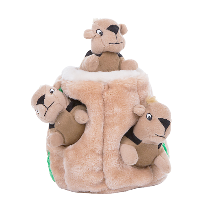 Outward Hound Plyšové Puzzle Veverky v pařezu   Small