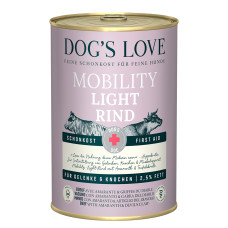 Dog's Love konzerva DOC Light Mobility hovězí 400g