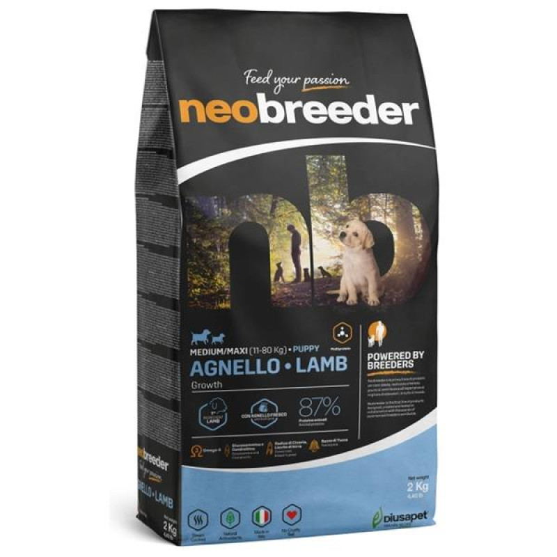 NEOBREEDER Dog Puppy Lamb Medium/Maxi 2kg