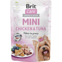 Brit Care Mini Dog kaps. Chicken&Tuna fillets in gravy 85 g