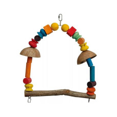 Hračka pták barevná, houpačka Arcade Quapas! 41x10x38cm