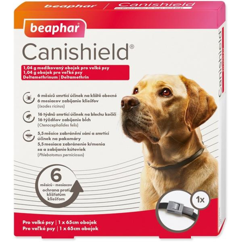Beaphar obojek antiparazitní Canishield pes 65cm 