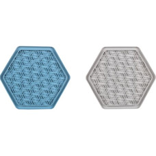Lízací podložka Jelly hexagon 24x21 Flamingo