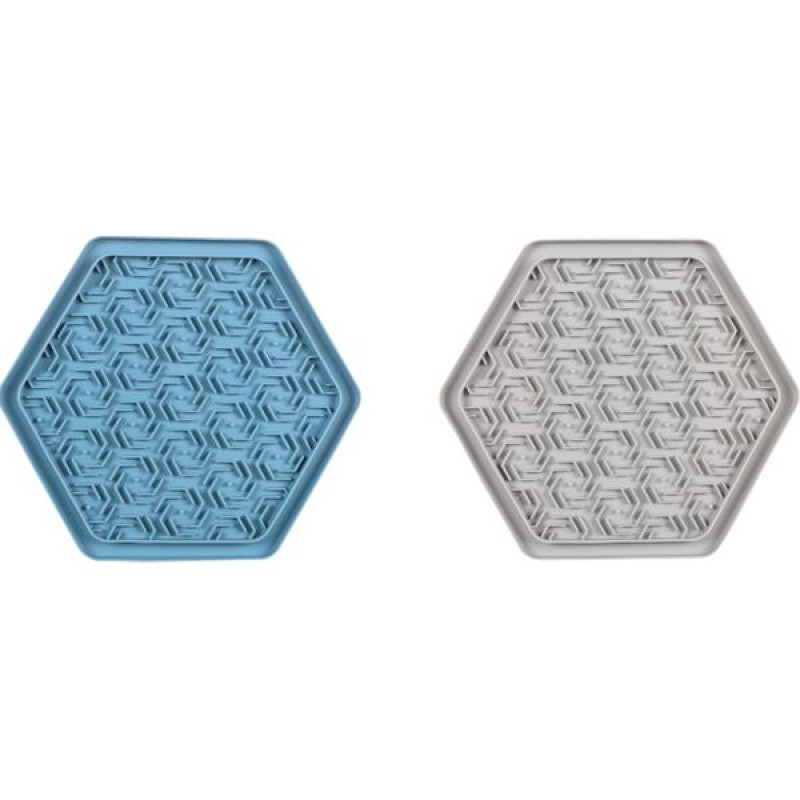 Lízací podložka Jelly hexagon 24x21 Flamingo
