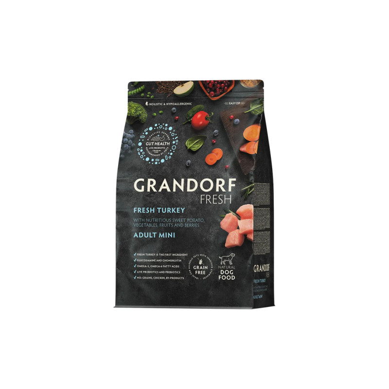 Grandorf FRESH granule pro psy Adult Mini - Krocan 1kg