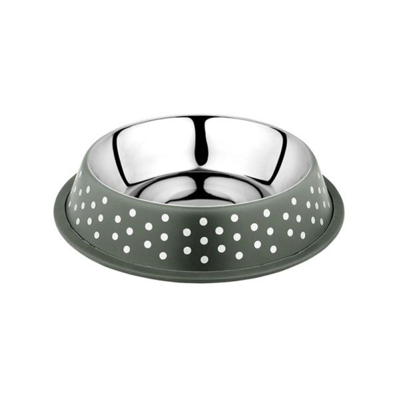 Miska nerez Deco fix puntíky 2,1l zelená Duvo+