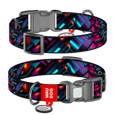 WAUDOG obojek nylon Laser Game QR  (M/28-40cm/2cm)