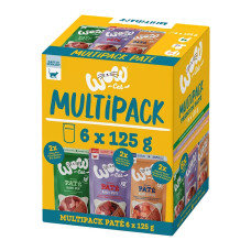 WOW Cat kapsička Paté Adult Multipack 6x125g