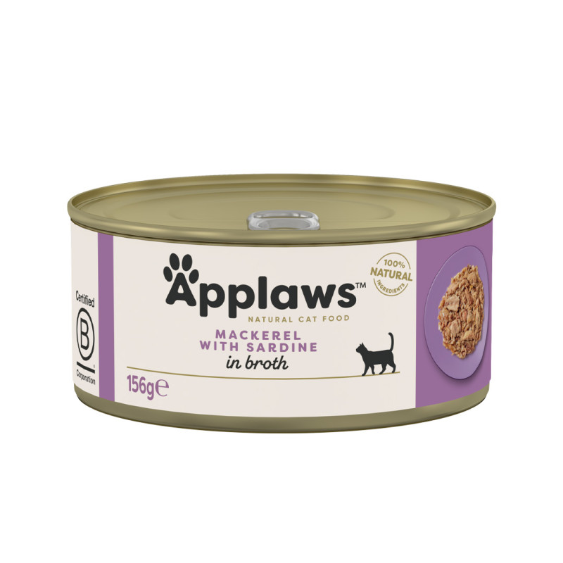 Applaws konzerva Cat Makrela se sardinkami 156g