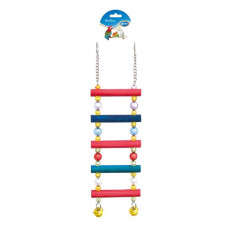 Hračka pták dřevo/korálky - žebřík Duvo+ 42 cm