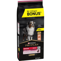 Pro Plan Dog Adult Medium Sensitive Skin losos 14+2,5 kg zdarma