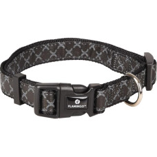 Obojek nylon Odin černý 1x20-35cm Flamingo