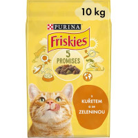 Friskies cat dry - kuře, zelenina 10 kg